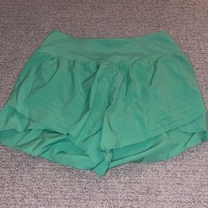 mint colored athletic shorts